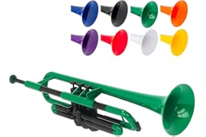 PINSTRUMENTS pTrumpet 700628 Trompete mit Tasche und Mundstück grün