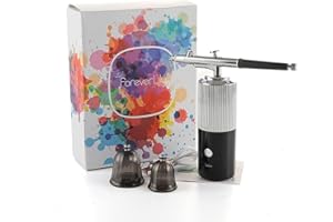 LIARTY Airbrush-Kit und Wiederaufladbares Hand-Airbrush-Set, Kompressor 38PSI Kabelloses,Aerógrafo portátil recargable para diseño de uñas y decoración de pasteles