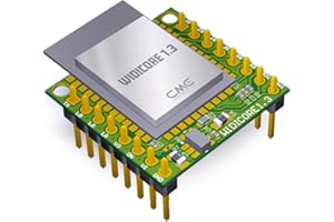 CME WIDI Core - Placa de conexión inteligente (BLE) que implementa MIDI premium sobre Bluetooth Low Energy desarrollado por CME con antena de PCB integrada y encabezado de pin completo