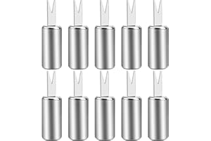 FADCAER 10 Piezas Pinchos para Mazorcas de Maíz,Brochetas de maíz de acero inoxidable,Brochetas de Acero Inoxidable para Maíz,mazorcas de maíz de acero inoxidable,Soportes Pinchos Mazorcas de Maíz