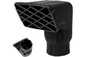 Fulenyi Tête de pataugeoire coudée, remplacement de la tête de tuba de voiture - Tête de tuba légère - Tête de tuba à air résistante aux chocs et aux hautes températures