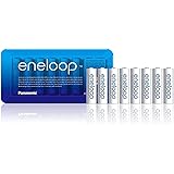 Panasonic eneloop, Ready-to-Use Ni-MH Akku, AA Mignon, 8er Pack, Storage Case, min. 1900 mAh, 2100 Ladezyklen, starke Leistun