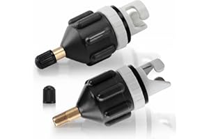 GOCUODE 2 Stücke Adapter Sup Ventil,Aufblasbare Pumpe Adapter für Kajaks, Kanus, Stand-Up-Paddleboards,Schlauchboot