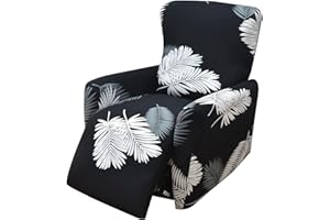 WWQQKJ 4-Pezzi Copripoltrona Relax Reclinabile Universale, Moderna Fodere Copripoltrona Reclinabile 1 Posto Elasticizzato Lavabile Rimovibile,Copertura per Poltrona Reclinabile(Color 21)