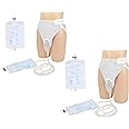 4000 Ml Urine Collector Bag Breathable Adjustable Reusable Spill Proof Urinal Incontinence Complete Set For Elderly Men/Patient - Pack 2 (2000Ml*2) - Clear