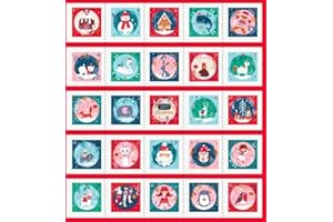 DASHWOOD Advent Calendar Pockets - Merry & Bright - Panel - DASH590 - Panel is 60 x 110 cm