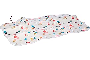 Rayen Protector para Planchar sobremesa | Mínimo Espacio Plegado | 3 Capas: Espuma, 100% algodón, alumino 6154.02, Color Estampado Confetti, Esampado Confeti, Medida :90x55 cm