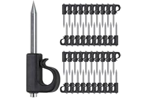 SELEWARE 40PCS Q-Hanger, Crochet Pour Crochet De Suspension Pour Lumières De Noël De Maison, Câble Extérieur à Dégagement Facile Et Lumières Guirlandes, capacité de 15kg