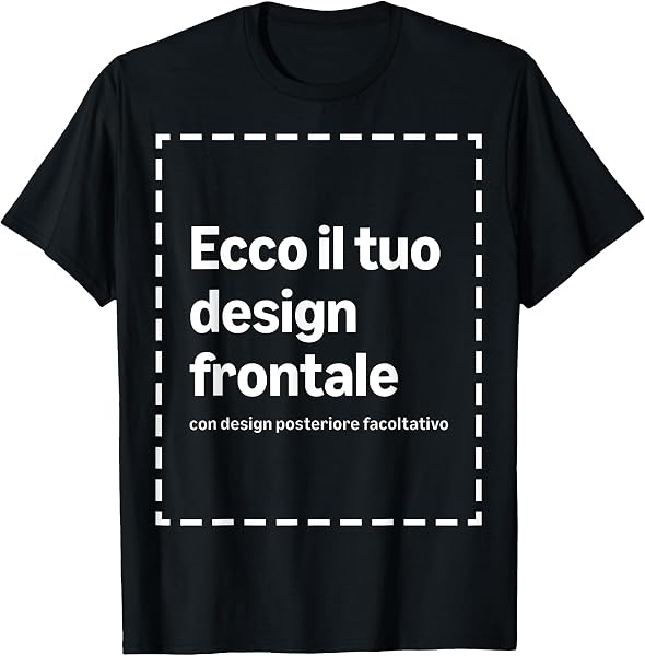 Maglietta Personalizzata con La Tua Immagine Fronte-Retro - 1