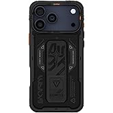 Case Compatible with iPhone 17 Pro Max SkinArma Mag-Charging Airbag Design Stand Phantom Cover (Black)