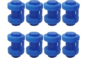 KATLKIU 25 mm Tappi Terminali per Trampolin, 8 Pezzi Tappi Terminali Trampolino, Parti di Ricambi Trampolino Elastico, per Le Aste di Rete del Trampolino, Resistenti alle Intemperie