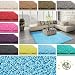 Produktbild Floori Shaggy Hochflor Teppich - 100x150cm - moderner Wohnzimmerteppich - hellblau