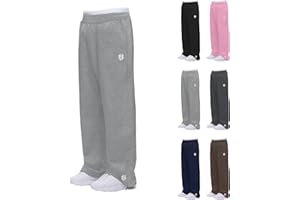 Generisch Pantalon de jogging en coton pour homme - Taille élastique - Jambes larges - Pantalon de sport long - Pantalon de jogging - Pantalon de loisirs pour homme - Automne et hiver