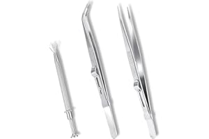 MXHBSTP 3 Pcs Piercing Ball Holder Tool, Piercing Ball Grabber Jewelers Piercing Changing Tool, Diamond Tweezers Piercing Grabber for Grasping Precision Parts/Screws/Diamonds