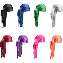 2 Pezzi Durag Lunghe - Fasce Larghe Per Capelli, Stile Hip-Hop, Unisex Per Uomini E Donne - Foto 2