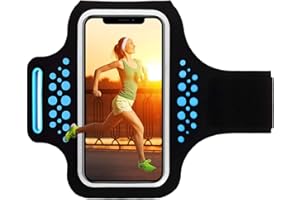 HAISSKY Schweißfest Sportarmband Handy Laufen Sport Handytasche Handyhalterung Mit Schlüsselhalter&Kabelfach&Kartenhalter für iPhone 13/12/11/11 Pro Max/XR/XS Max,Huawei Samsung Galaxy S20/S10/Note 10