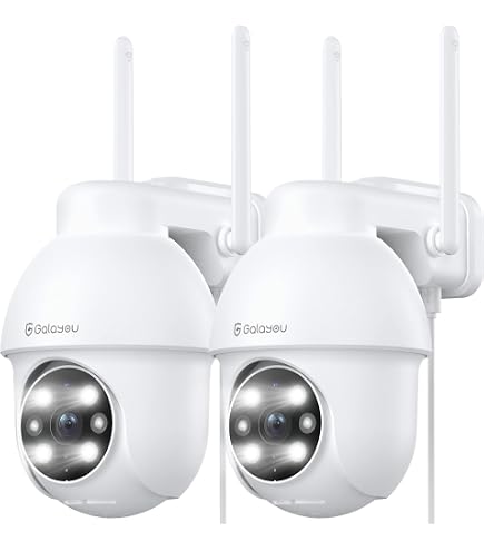 Caméra De Surveillance WiFi Extérieure 1080p - 360° PTZ, Vision Nocturne Couleur, Audio Bidirectionnel, étanche IP66