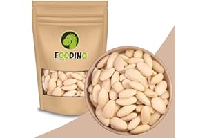 ‎FOODINO Mandeln blanchiert ganz Mandelkerne ohne Schale Mandel naturbelassen ungesalzen süß ungeröstet 100% Natural 500g - 5kg Mandel Kerne wiederverschließbar Premium Qualität FOODINO (2,5kg)
