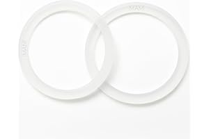 MANAMI Guarnizioni in Silicone Alimentare per Adattatore MAM – 2 Pezzi - Senza BPA – Ricambio Guarnizione per Collegare Adattatore MAM a Scaldabiberon Portatile – Tenuta Stagna