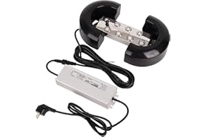 MOGOULUA Nebelmacher 8 Kopf Ultraschall Nebelgerät 6L/H mit 350W Wasserdichtem Netzteil Schweres Nebelgerät Innenhof Nebel Luftbefeuchter Teich Nebelgerät für Gartenbau Gewächshauslandschaft