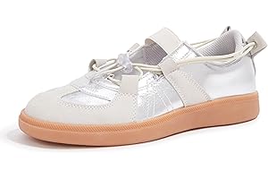 LUCKY STEP Damskie baleriny modne trampki na co dzień wygodne retro płaskie lekkie oddychające buty skate