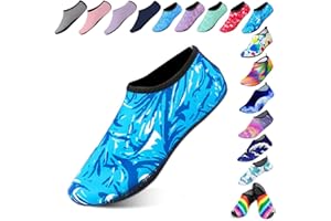 Hoomall Chaussures Aquatiques Femme Homme Enfant Chaussures de Plage Respirant Chaussures d'eau Semelle Souple Antidérapant pour Plage Piscine Surf Sport Gymnase
