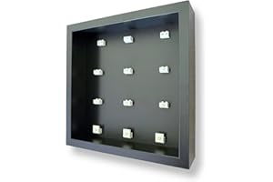 Frame Punk - Lego F1® Collectable Race Cars 71049 Display Case - Wall Mount or Free Stand - Dust Protection - Black