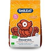 Smileat - Cocoa Oatmeal Spelt Cookies for Children 10+ months - No Added Sugar, With Extra Virgin Olive Oil- Perfect As Snack