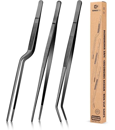 May Pince De Cuisine à Pointe Fine 30 Cm - Acier Inoxydable Robuste Pour Barbecue, Cuisine Et Aquarium