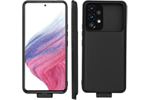 HiKiNS Akku Hülle für Samsung A53 5G, 5000 mAh erweiterte wiederaufladbare Externe Backup-Akku-Ladegerät-Hülle tragbare Powerbank-Akku-Ladehülle für Samsung Galaxy A53
