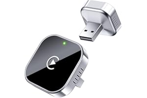 Jumpeak CarPlay Wireless Adapter 2025 Upgrade von Wired CarPlay auf Wireless, Mini-USB-Design für Autos mit Wired CarPlay, Plug und Play, Schnelle und Stabile Verbindung für CarPlay mit iPhone