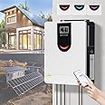 1Kw-10.2Kw Solar Hybrid Inverter (Smart App Control), 12-48V to 220V & Built-in 40-160A MPPT Controller, Work with Various Types of Batteries, for Homes/Rvs,DC48V-6.2KW