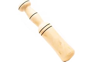 QUEPUEDOREGALAR Mano de mortero de Madera de Boj Fabricada artesanalmente en España (22x4.5 cm)