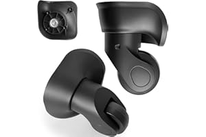 TOBESO-NUOZE Kofferrollen Ersatzrollen Ersatzräder für Koffer Reparatur 360°Drehbare Koffer Ersatzrollen mit 4 Befestigungslöchern Luggage Wheels for Suitcase (H041-S-2)