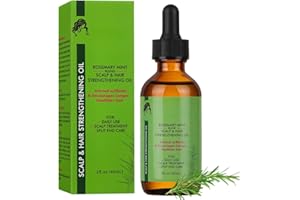 BUTBU Rosemary Oil for Hair 60 ml, olejek rozmarynowy, stymuluje wzrost włosów, olejek do porostu włosów, do naprawy suchych, zniszczonych włosów i łupieżu