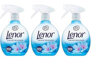 Lenor Crease Releaser Spray entfernt Falten im Stoff Frühling Erwachen Duft, 3 x 500 ml