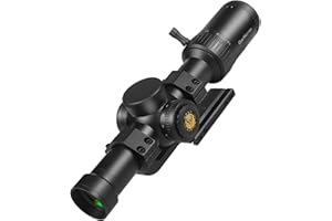 WestHunter Optics HD-S 1.2-6x24 IR PRO LPVO Cannocchiale per Fucile - Tubo da 30 mm, Illuminazione Rossa e Verde, Reticolo Mil-Dot, 1/4 MOA, Secondo Piano Focale, Mirino Compatto per Caccia e Tiro