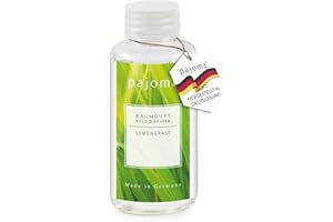 pajoma® Zapach do pomieszczeń butelka uzupełniająca 100 ml, trawa cytrynowa | wkład do odświeżacza powietrza | intensywny i wysokiej jakości zapach w jakości premium