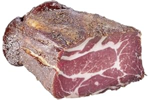 ‎ALMGOURMET Almgourmet - Knoblauchspeck - 2 Stück je 400g - kräftiger Speck aus dem Nacken - in Knoblauchlake gepökelt