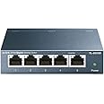 TP-Link TL-SG105 5-Ports Gigabit Netzwerk Switch (bis 2000 MBit/s im Vollduplexmodus, geschirmte RJ-45 Ports, Metallgehäuse,