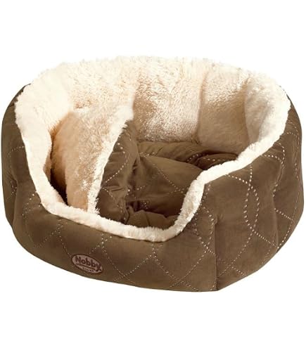 Nobby Komfortbett Oval SALIA Für Hunde – Weiches Mikrofaser Hundebett Mit Wendekissen