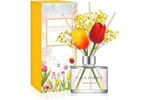 COCOD'OR COCODOR Difusor de Varillas con Tulipán/Mango y Jazmín (Mango Jasmine) / 200ml / Ambientadores de Hogar, Ambientador Varillas, Difusor de Lengüeta, Ideas para Regalar