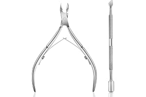 Ejiubas Cuticle Pusher Cuticle Cutter Set Surgical Grade Stainless Steel Cuticle Trimmer & Cuticle Nipper for Fingernails and Toenails Care Durable Gel Nail Polish Remover Pedicure Manicure Tools