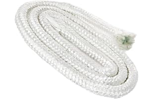 NKlaus mèche en Fibre de Verre Ronde Ø10 mm Longueur 1 mètre Mèche permanente pour Lampe à Huile, Lampe à Alcool, Torche de Jardin, Lampe à pétrole Compatible Huile purifiée, Paraffine 1254.