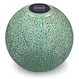 SMARTE BELEUCHTUNG: Durch den integr. Helligkeitssensor schaltet sich die Kugellampe bei einer Helligkeit unter 15 Lux automatisch ein. Wird dieser Wert überschritten, bleibt die Außen Solarleuchte aus und wird geladen.