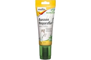 Molto Aussen Reparatur Moltofill, Aussen-Fertigspachtel für kleine Ausbesserungsarbeiten, Weiß, 330 g