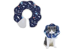 USTNIR Weicher Erholungskragen für Katzen und Hunde - Schutzkragen für Haustiere nach der Operation - Anti-Biss Kegel Halsband zur Wundheilung und Verhinderung des Leckens