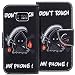 Produktbild Samsung S7 Edge Hülle, SpiritSun PU Leder Wallet Schutzhülle für Samsung Galaxy S7 Edge Bookstyle Design Ledertasche Case Tasche mit Standfunktion und Kredit Kartenfächer - Don't Touch My Phone