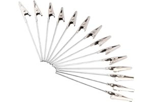 CIKONIELF 50 Stück Metalldraht Krokodilklemme Tischkartenhalter DIY Handwerk Memo Clip Halter für Karten Papier Bilder Foto