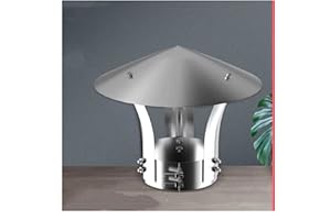 ZXCVBNAS Praktisches Werkzeug Schornsteinhaube Kappe, Schornsteinhaubenkappe Verzinktes Eisen, Dachhaube,Schornsteinhaube, Enddachhaube Für Die Kanalisierung, Lüftungskappe,d8cm*20cm/3.15in*7.87in